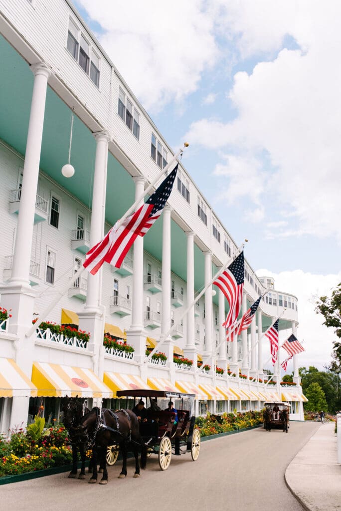 front porch of the Grand Hotel